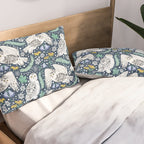 Snowy Owls on a Snowy Eve Pillow Sham Gallery Image 2