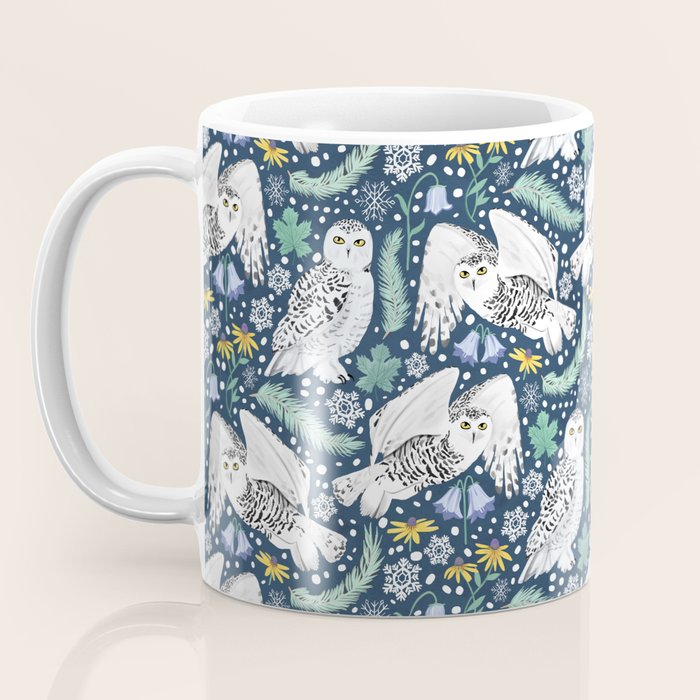 Snowy Owls on a Snowy Eve Coffee Mug Gallery Image 3