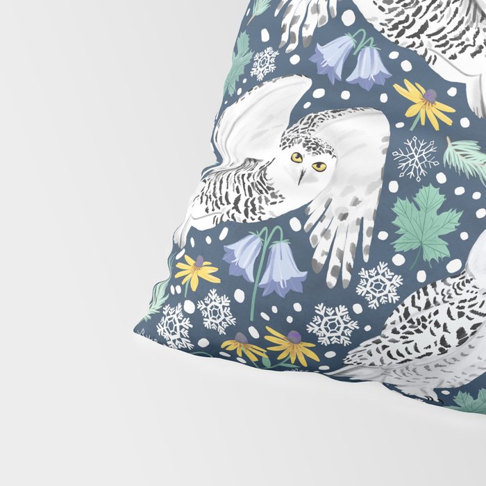 Snowy Owls on a Snowy Eve Pillow Sham Gallery Image 4