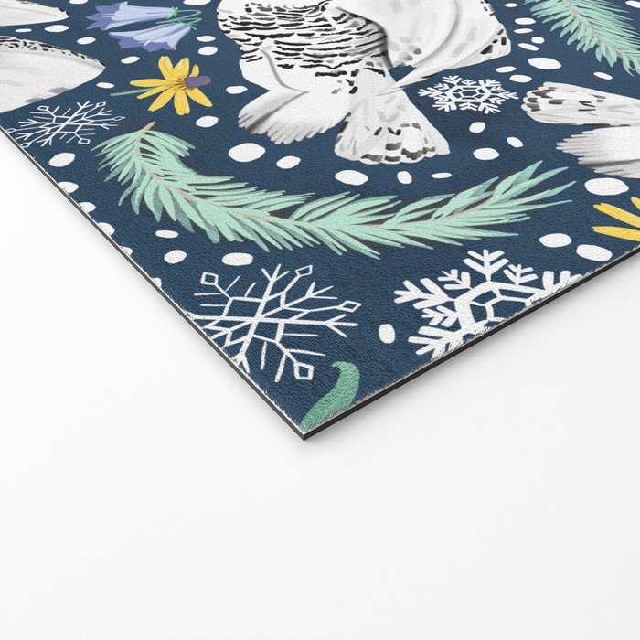 Snowy Owls on a Snowy Eve Welcome Mat Gallery Image 2