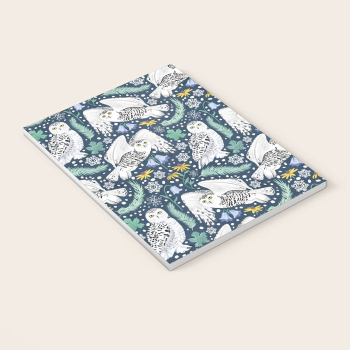 Snowy Owls on a Snowy Eve Notebook Gallery Image 3