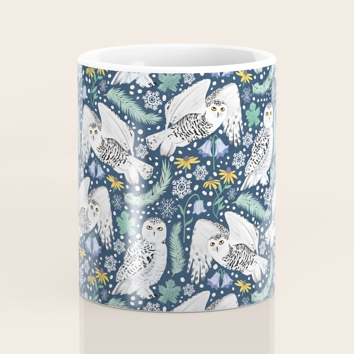 Snowy Owls on a Snowy Eve Coffee Mug Gallery Image 4