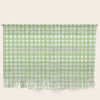 Light Green Gingham Check Pattern Wall Hanging Gallery Image 1