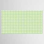 Light Green Gingham Check Pattern Tablecloth Gallery Image 2