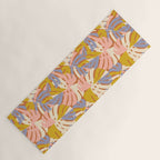 Color Block Monstera Pink + Lavender Yoga Mat Gallery Image 1
