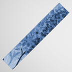 Garden Lilac Flower Painting in Navy Blue Table Runner Gallery Image 3