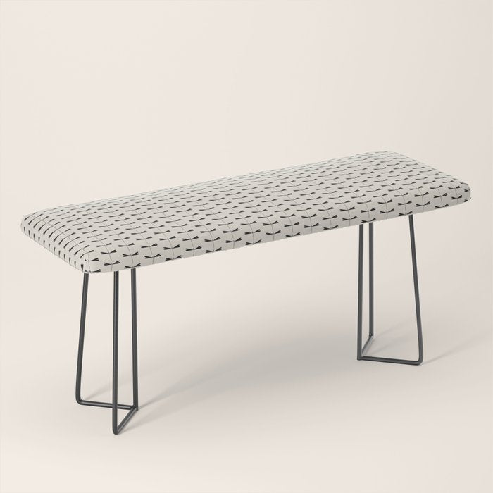 Dragonfly Pattern VIII Neutral Off White Bench Gallery Image 1