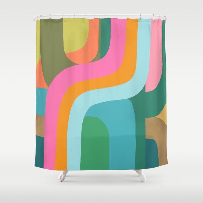 Go with the Flow Shower Curtain Gallery Image 1