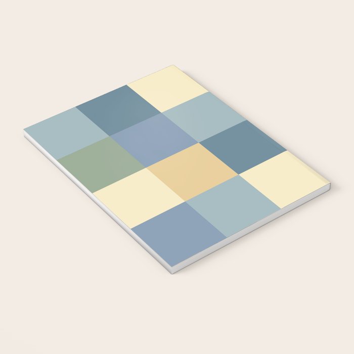 Bold Natural Checks Pattern - Large VIII Notebook Gallery Image 3