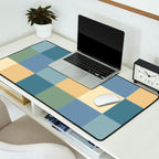 Bold Natural Checks Pattern - Large VIII Desk Mat Gallery Image 2
