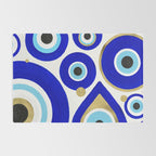 Evil Eye Charms on White Rug Gallery Image 2