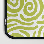 Ripple Effect Pattern Chartreuse Laptop Sleeve Gallery Image 3