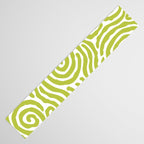 Ripple Effect Pattern Chartreuse Table Runner Gallery Image 3