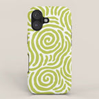 Ripple Effect Pattern Chartreuse iPhone Case Gallery Image 1