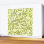 Ripple Effect Pattern Chartreuse Wall Mural Gallery Image 2