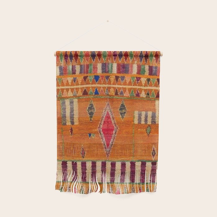 Orange Traditional Moroccan Design Wall Hanging Gallery Image 1