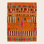 Orange Traditional Moroccan Design Poster Gallery Image 4
