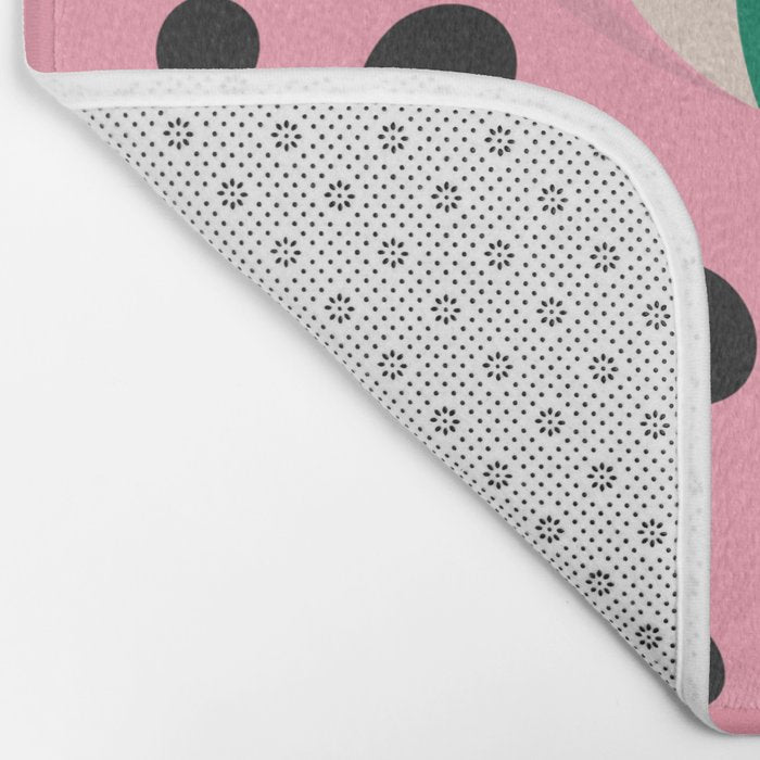 The Stare 3: Pink Cheetah Edition Bath Mat Gallery Image 2
