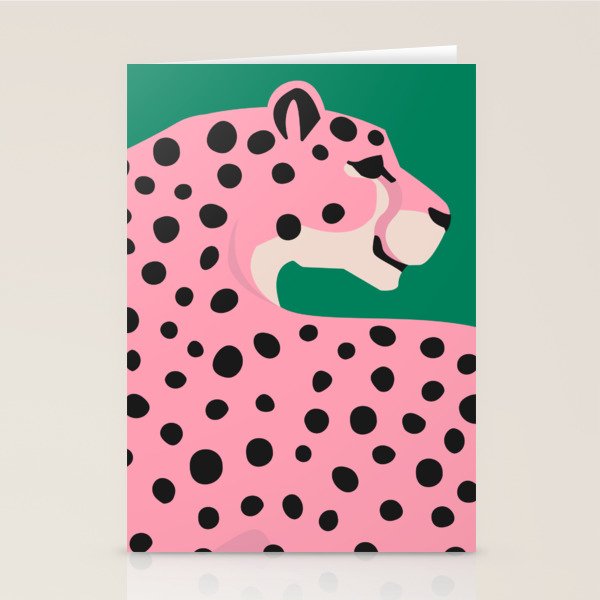 The Stare 3: Pink Cheetah Edition Stationery Card Gallery Image 1