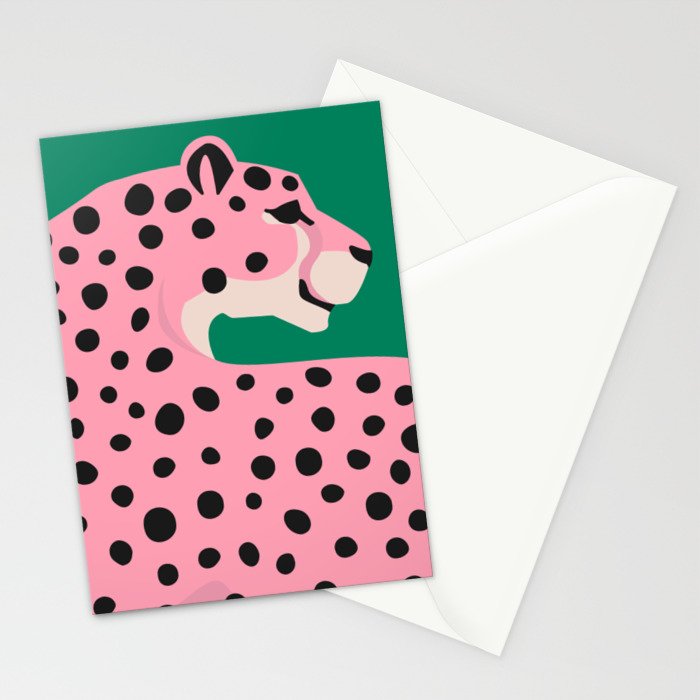 The Stare 3: Pink Cheetah Edition Stationery Card Gallery Image 2