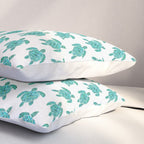 Mosaic Watercolor Sea Turtle Pillow Sham Gallery Image 3