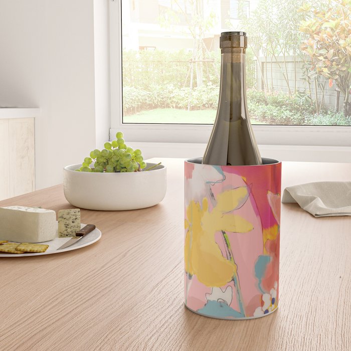 blooming abstract pink Wine Chiller Gallery Image 4