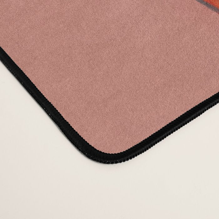 blooming abstract pink Desk Mat Gallery Image 4