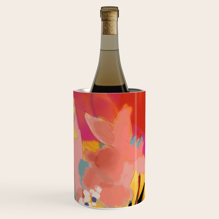 blooming abstract pink Wine Chiller Gallery Image 3