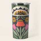 Folk Art Beetle Travel Mug Gallery Image 1
