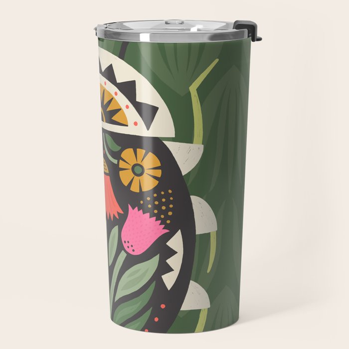 Folk Art Beetle Travel Mug Gallery Image 2