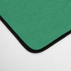 Mid-Century Modern Piquet Minimalist Abstract in Kelly Green and White Desk Mat Gallery Image 4