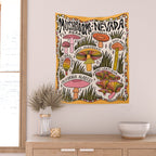 Mushrooms of Nevada Wall Tapestry Gallery Image 2