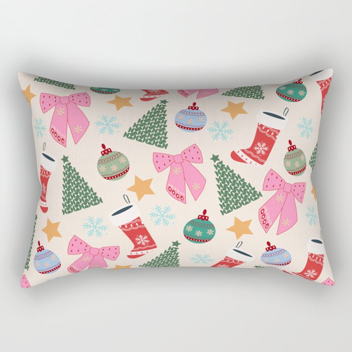 Cute Christmas Rectangular Pillow Gallery Image 1
