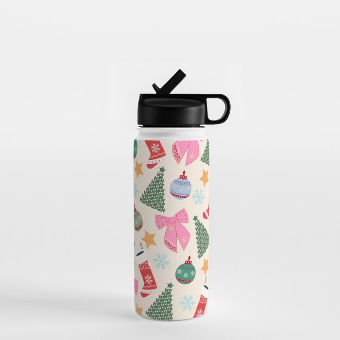 Cute Christmas Water Bottle Gallery Image 1