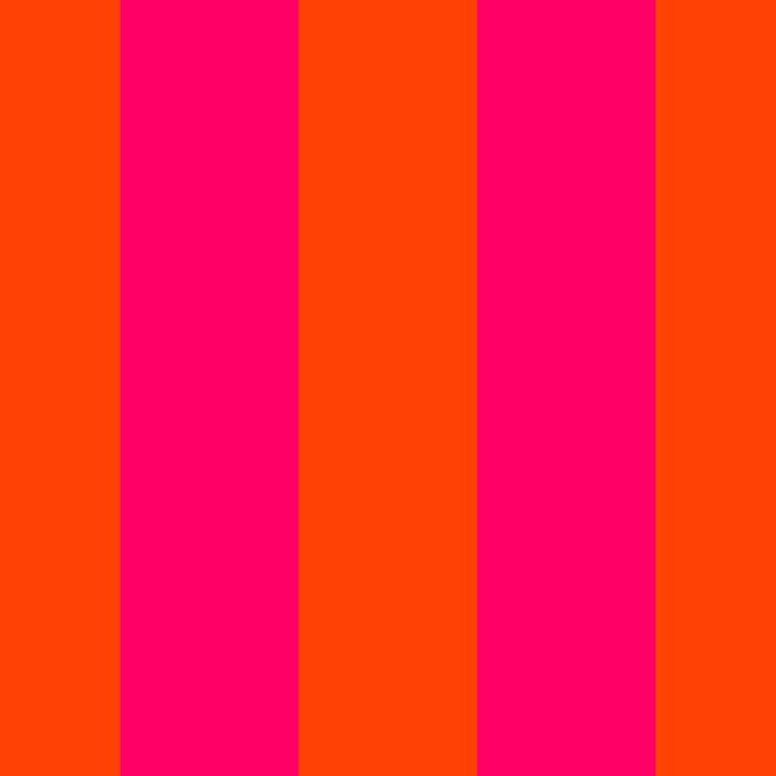 Bright Neon Pink and Orange Vertical Cabana Tent Stripes Coffee Mug Gallery Image 2