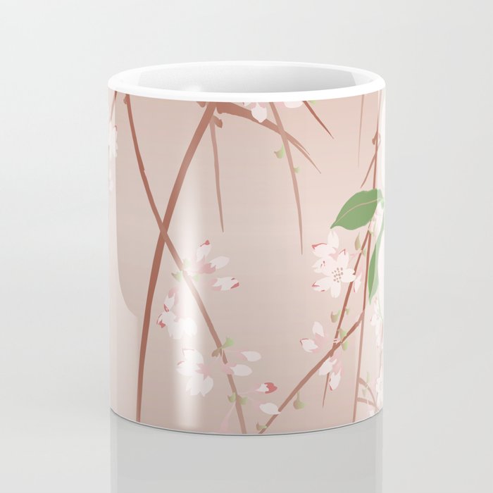 Japanese Spring Flowers Vintage Kimono Pattern Coffee Mug Gallery Image 4