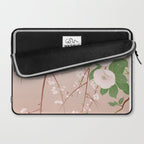 Japanese Spring Flowers Vintage Kimono Pattern Laptop Sleeve Gallery Image 2