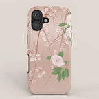 Japanese Spring Flowers Vintage Kimono Pattern iPhone Case Gallery Image 1