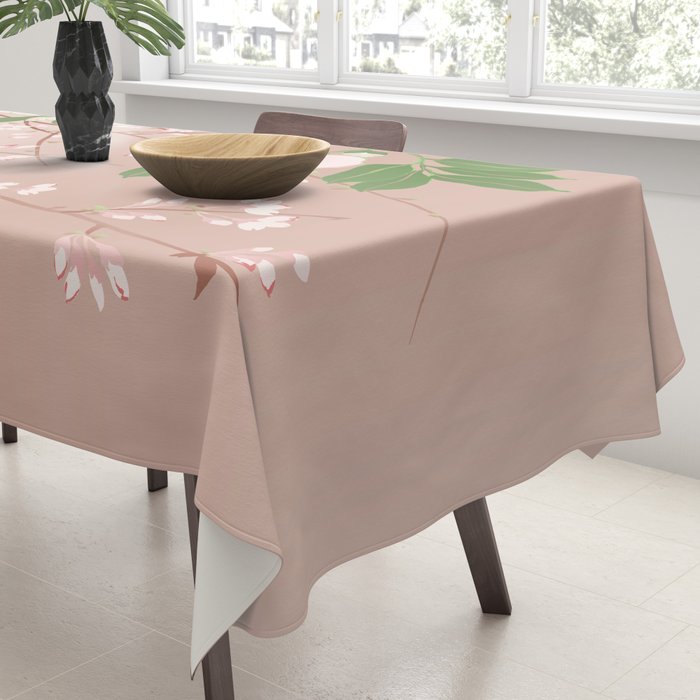 Japanese Spring Flowers Vintage Kimono Pattern Tablecloth Gallery Image 3