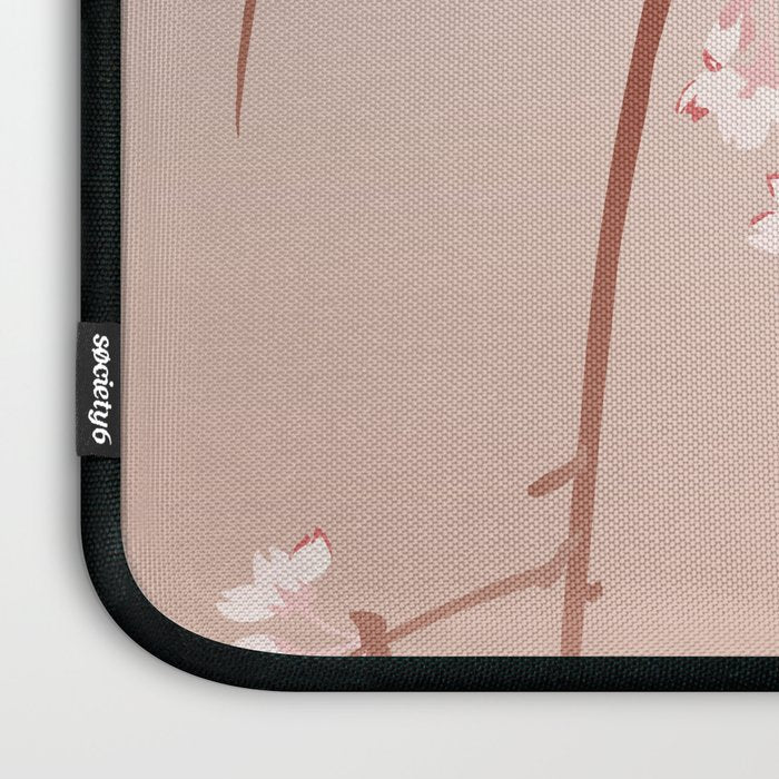 Japanese Spring Flowers Vintage Kimono Pattern Laptop Sleeve Gallery Image 3