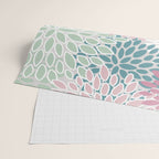 Floral Blooms, Soft Pink, Green and Teal, Design Prints Wrapping Paper Gallery Image 2