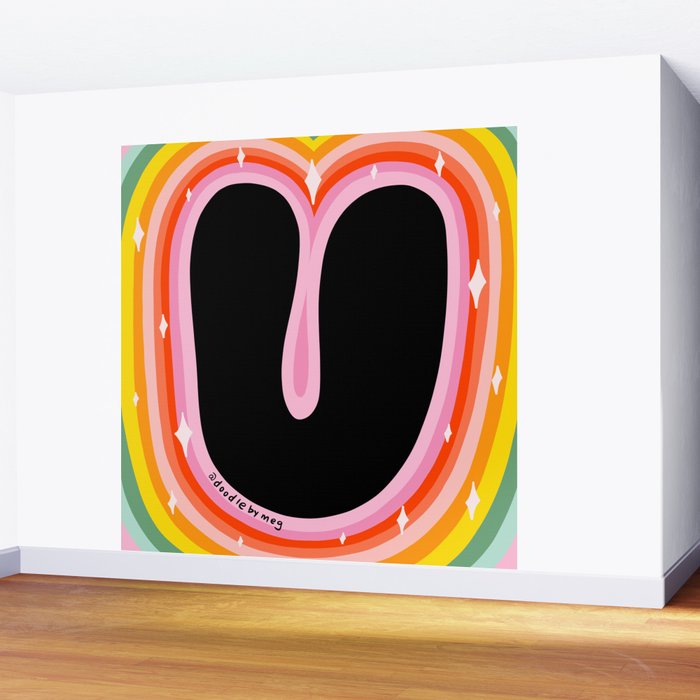 Rainbow U Wall Mural Gallery Image 2