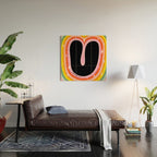 Rainbow U Wood Wall Art Gallery Image 2