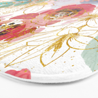 Golden flowers Bath Mat Gallery Image 3