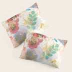 Golden flowers Pillow Sham Gallery Image 3