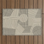 Old Collage Outdoor Rug Gallery Image 1