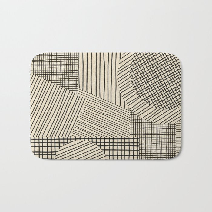 Old Collage Bath Mat Gallery Image 1