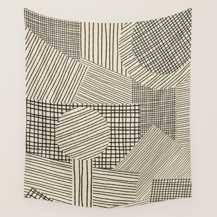 Old Collage Wall Tapestry Gallery Image 1