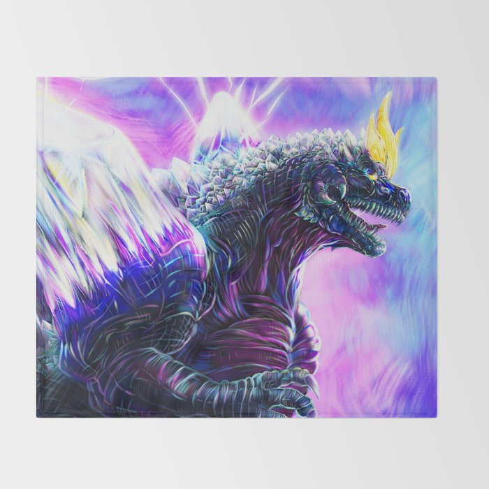 SpaceGodzilla Throw Blanket Gallery Image 2