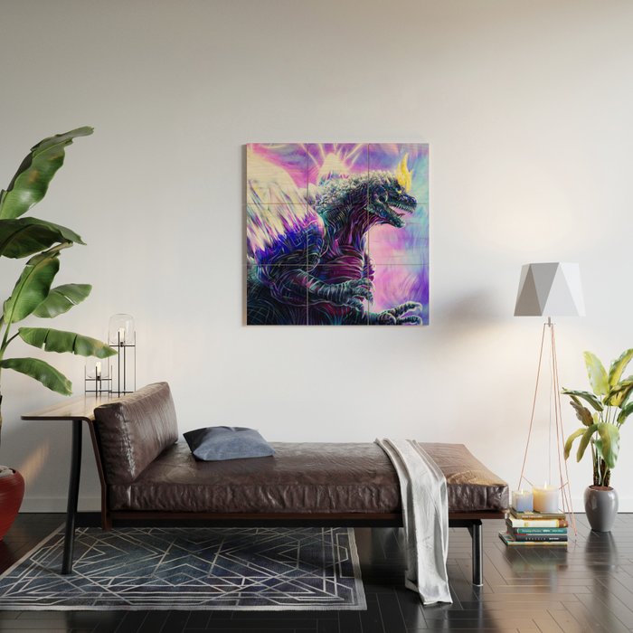 SpaceGodzilla Wood Wall Art Gallery Image 2
